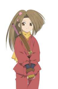 Suzu, an adorable ninja, can join your party in later ports of the game